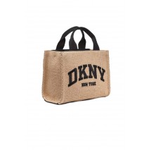DKNY HANDLEE TOTE HANDBAG R51ADC80 ΤΣΑΝΤΑ ΓΥΝΑΙΚΕΙΑ NATURAL/BLACK