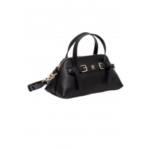 TOMMY HILFIGER BUCKLE MINI TOTE ΤΣΑΝΤΑ ΓΥΝΑΙΚΕΙΑ BLACK