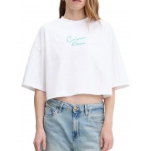CALVIN KLEIN JEANS CRPPD BXY CHN STTCH ΜΠΛΟΥΖΑ ΓΥΝΑΙΚΕΙΑ WHITE