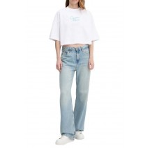 CALVIN KLEIN JEANS CRPPD BXY CHN STTCH ΜΠΛΟΥΖΑ ΓΥΝΑΙΚΕΙΑ WHITE