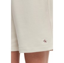 CALVIN KLEIN JEANS WOVEN LABEL SHORTS ΣΟΡΤΣ ΓΥΝΑΙΚΕΙΟ ECRU