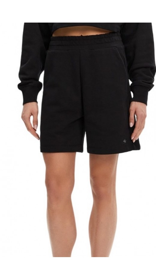 CALVIN KLEIN JEANS WOVEN LABEL SHORTS ΣΟΡΤΣ ΓΥΝΑΙΚΕΙΟ BLACK