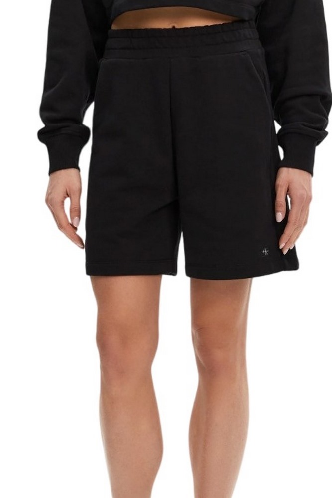 CALVIN KLEIN JEANS WOVEN LABEL SHORTS ΣΟΡΤΣ ΓΥΝΑΙΚΕΙΟ BLACK