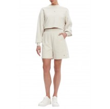 CALVIN KLEIN JEANS WOVEN LABEL SHORTS ΣΟΡΤΣ ΓΥΝΑΙΚΕΙΟ ECRU