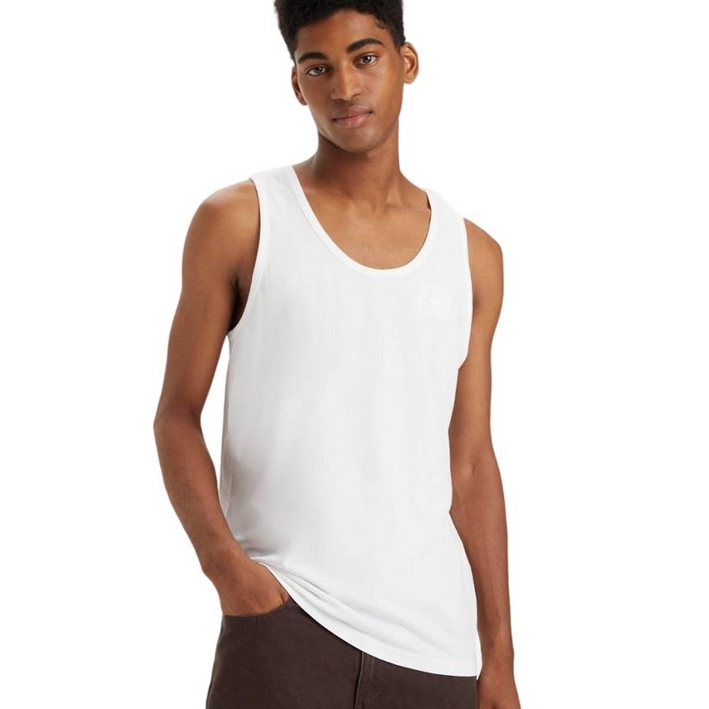 LEVIS HOUSEMARK TANK A72560000 ΜΠΛΟΥΖΑ ΑΝΔΡΙΚΗ BRIGHT WHITE