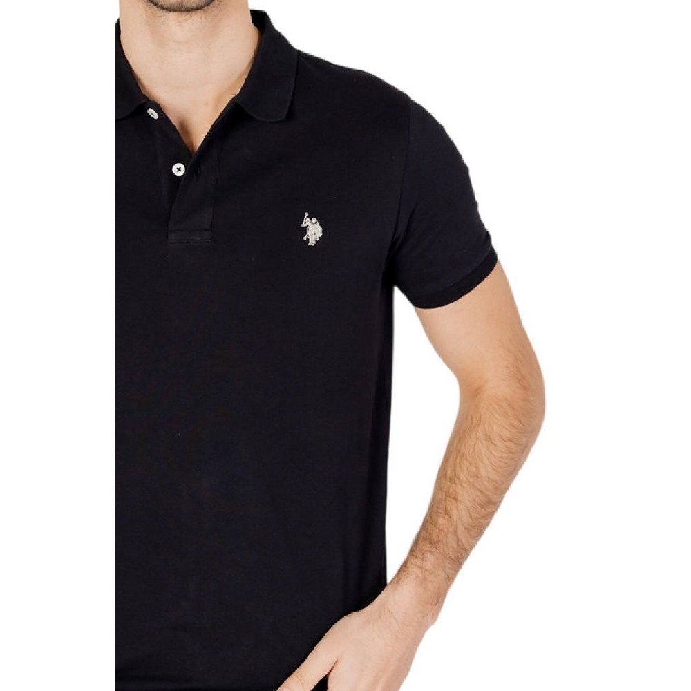U.S POLO ASSN KING 000147 EHPD USPA BASIC POLO T-SHIRT ΜΠΛΟΥΖΑ ΑΝΔΡΙΚΗ BLACK