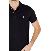 U.S POLO ASSN KING 000147 EHPD USPA BASIC POLO T-SHIRT ΜΠΛΟΥΖΑ ΑΝΔΡΙΚΗ BLACK
