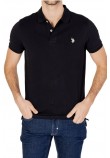 U.S POLO ASSN KING 000147 EHPD USPA BASIC POLO T-SHIRT ΜΠΛΟΥΖΑ ΑΝΔΡΙΚΗ BLACK