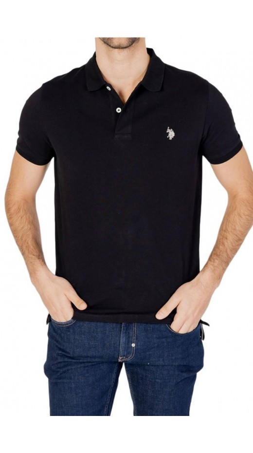 U.S POLO ASSN KING 000147 EHPD USPA BASIC POLO T-SHIRT ΜΠΛΟΥΖΑ ΑΝΔΡΙΚΗ BLACK