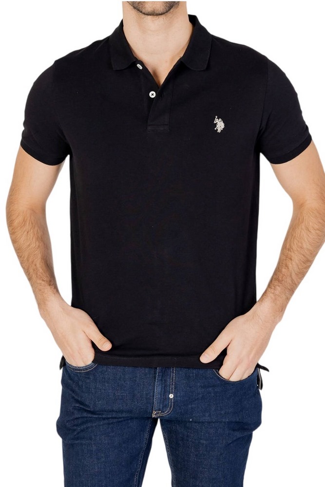 U.S POLO ASSN KING 000147 EHPD USPA BASIC POLO T-SHIRT ΜΠΛΟΥΖΑ ΑΝΔΡΙΚΗ BLACK