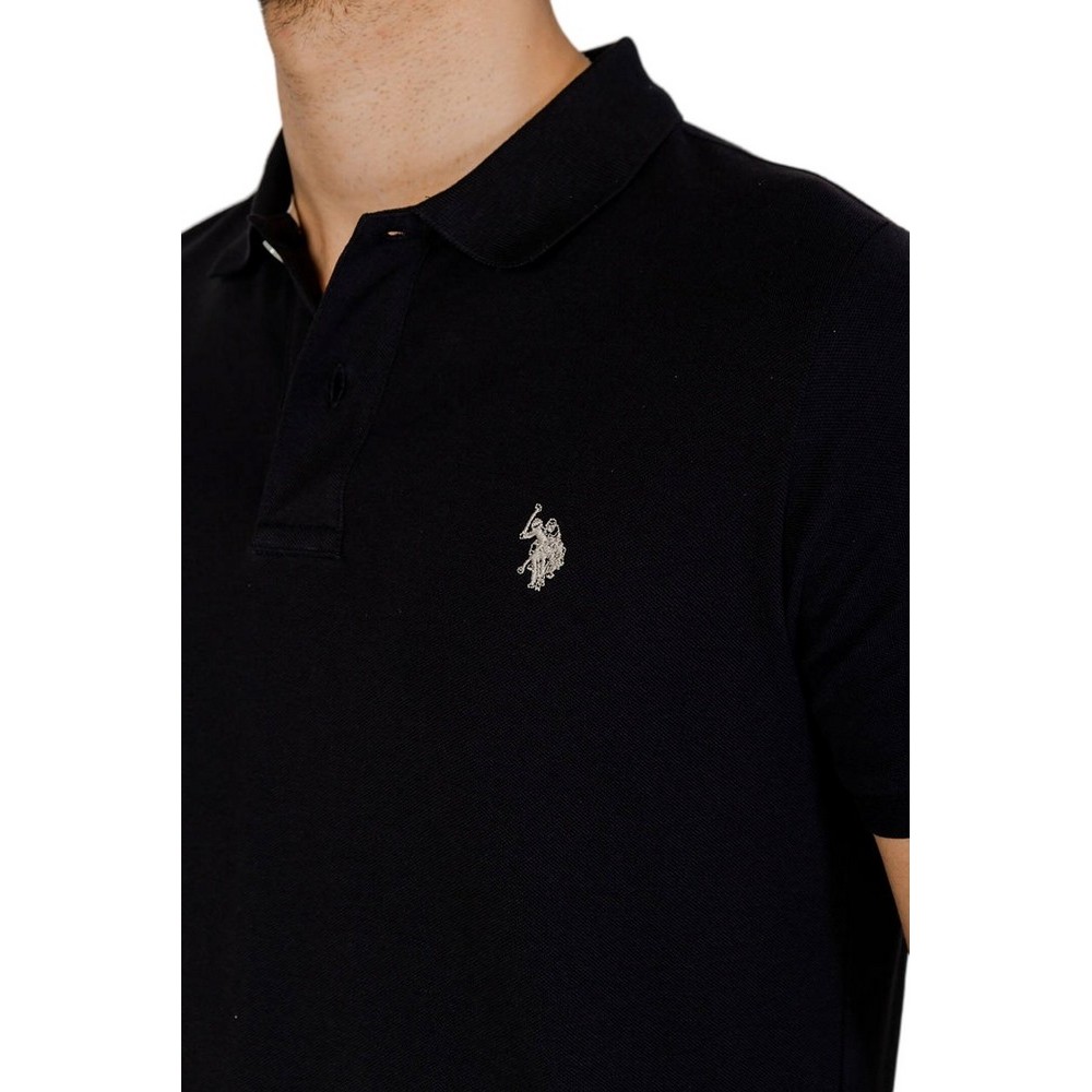 U.S POLO ASSN KING 000147 EHPD USPA BASIC POLO T-SHIRT ΜΠΛΟΥΖΑ ΑΝΔΡΙΚΗ BLACK