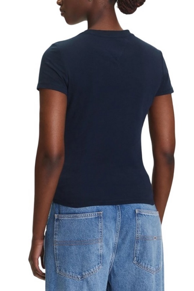 TOMMY JEANS SLIM US LINEAR TEE T-SHIRT ΜΠΛΟΥΖΑ ΓΥΝΑΙΚΕΙΑ NAVY