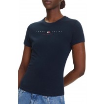 TOMMY JEANS SLIM US LINEAR TEE T-SHIRT ΜΠΛΟΥΖΑ ΓΥΝΑΙΚΕΙΑ NAVY