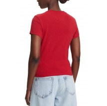 TOMMY JEANS SLIM US LINEAR TEE T-SHIRT ΜΠΛΟΥΖΑ ΓΥΝΑΙΚΕΙΑ RED