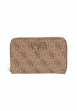 GUESS LAUREL II SLG MED ZIP AROUND ΠΟΡΤΟΦΟΛΙ ΓΥΝΑΙΚΕΙΟ LATTE
