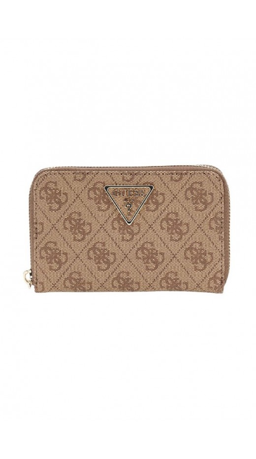 GUESS LAUREL II SLG MED ZIP AROUND ΠΟΡΤΟΦΟΛΙ ΓΥΝΑΙΚΕΙΟ LATTE