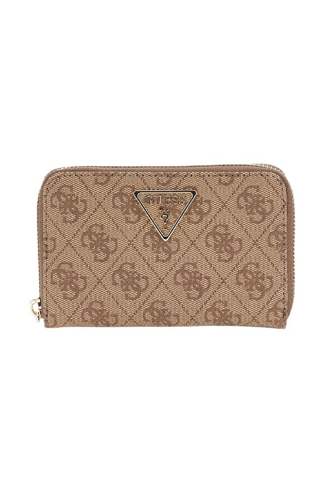 GUESS LAUREL II SLG MED ZIP AROUND ΠΟΡΤΟΦΟΛΙ ΓΥΝΑΙΚΕΙΟ LATTE