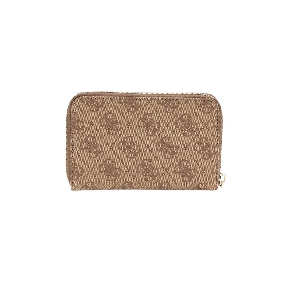GUESS LAUREL II SLG MED ZIP AROUND ΠΟΡΤΟΦΟΛΙ ΓΥΝΑΙΚΕΙΟ LATTE