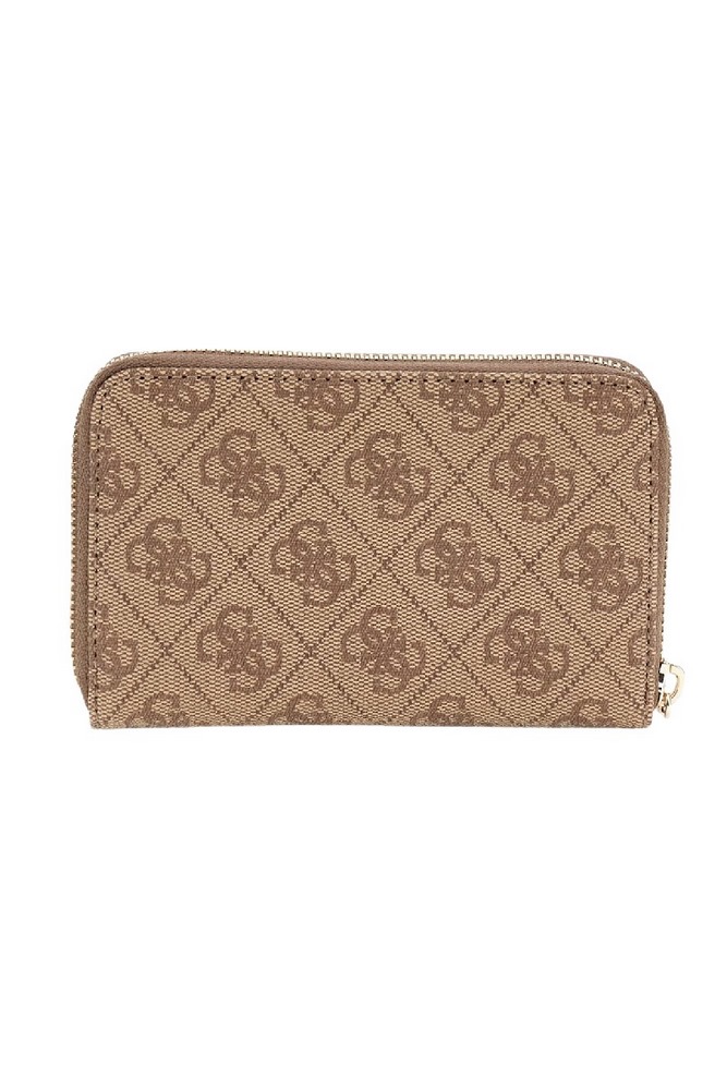 GUESS LAUREL II SLG MED ZIP AROUND ΠΟΡΤΟΦΟΛΙ ΓΥΝΑΙΚΕΙΟ LATTE