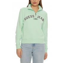 GUESS JEANS REG HALF ZIP SWEATSH ΜΠΛΟΥΖΑ ΦΟΥΤΕΡ ΓΥΝΑΙΚΕΙΑ MINT