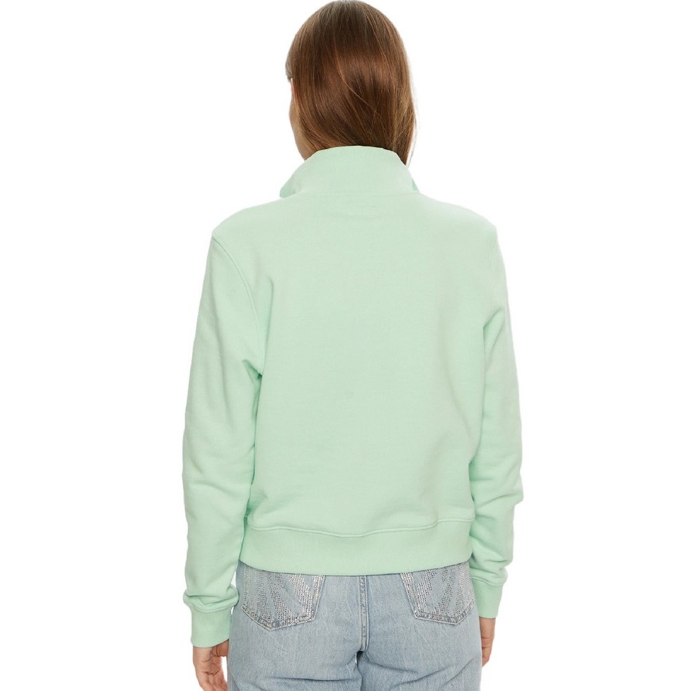 GUESS JEANS REG HALF ZIP SWEATSH ΜΠΛΟΥΖΑ ΦΟΥΤΕΡ ΓΥΝΑΙΚΕΙΑ MINT