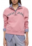 GUESS JEANS REG HALF ZIP SWEATSH ΜΠΛΟΥΖΑ ΦΟΥΤΕΡ ΓΥΝΑΙΚΕΙΑ PINK