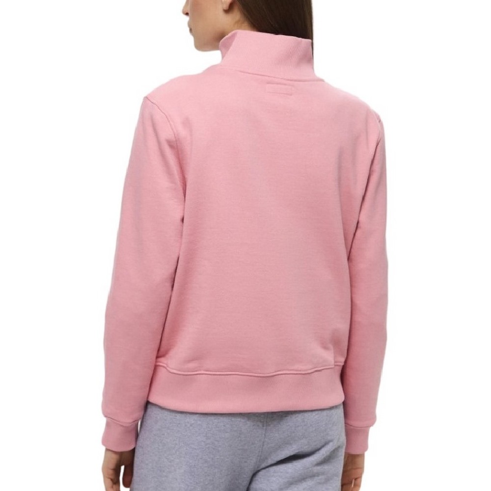 GUESS JEANS REG HALF ZIP SWEATSH ΜΠΛΟΥΖΑ ΦΟΥΤΕΡ ΓΥΝΑΙΚΕΙΑ PINK