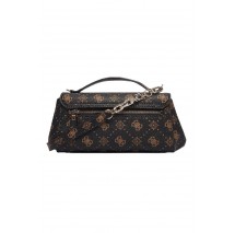 GUESS EMELIE LOGO FLAP CROSSBODY ΤΣΑΝΤΑ ΓΥΝΑΙΚΕΙΑ COFFEE