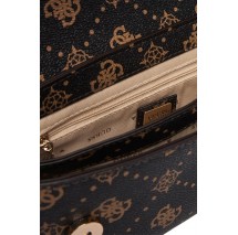 GUESS EMELIE LOGO FLAP CROSSBODY ΤΣΑΝΤΑ ΓΥΝΑΙΚΕΙΑ COFFEE
