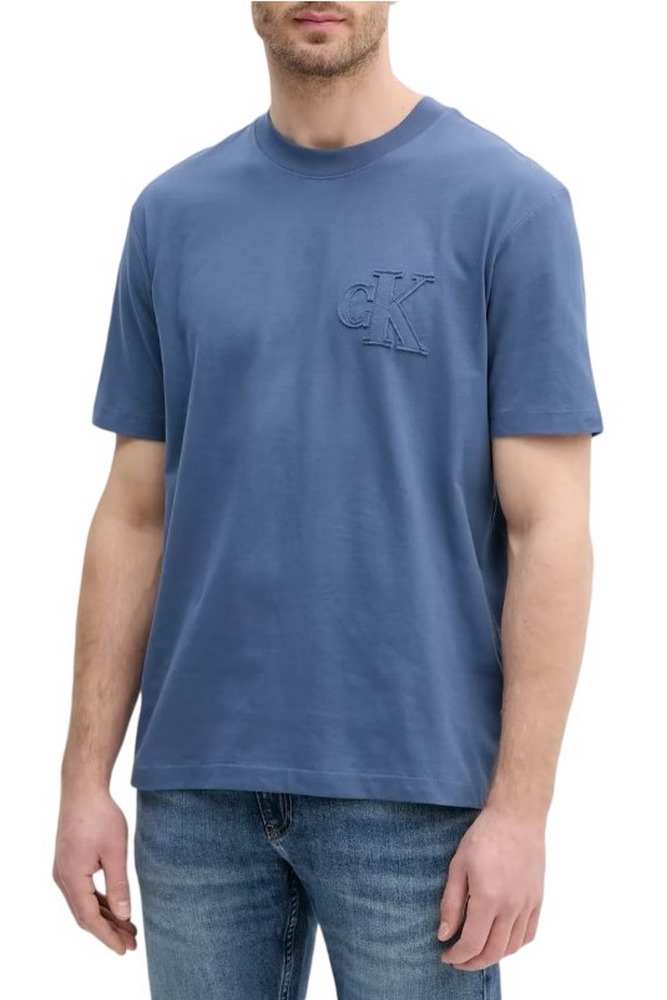 CALVIN KLEIN JEANS  APPLIQUE TEE T-SHIRT ΜΠΛΟΥΖΑ ΑΝΔΡΙΚΗ INDIGO
