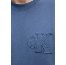 CALVIN KLEIN JEANS  APPLIQUE TEE T-SHIRT ΜΠΛΟΥΖΑ ΑΝΔΡΙΚΗ INDIGO