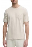 CALVIN KLEIN JEANS  APPLIQUE TEE T-SHIRT ΜΠΛΟΥΖΑ ΑΝΔΡΙΚΗ BEIGE