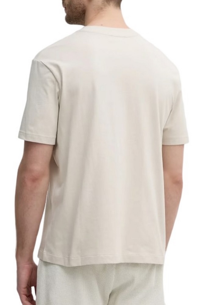 CALVIN KLEIN JEANS  APPLIQUE TEE T-SHIRT ΜΠΛΟΥΖΑ ΑΝΔΡΙΚΗ BEIGE