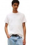 TOMMY JEANS SLIM WAFFLE SCRIPT TEE T-SHIRT ΜΠΛΟΥΖΑ ΑΝΔΡΙΚΗ OFF WHITE