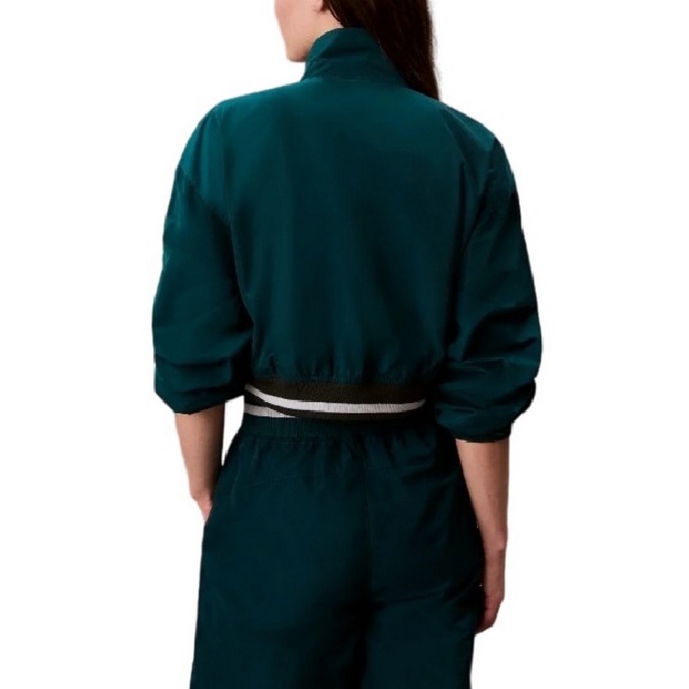 CALVIN KLEIN JEANS WOVEN TRACK JACKET ΜΠΟΥΦΑΝ ΓΥΝΑΙΚΕΙΟ PETROL
