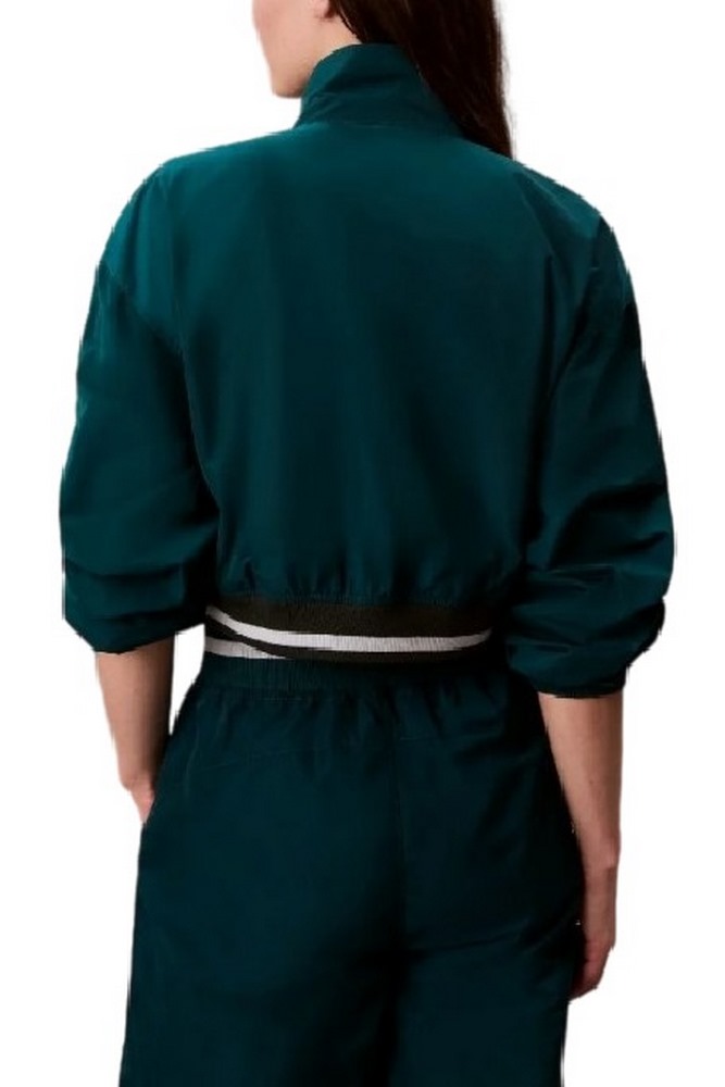 CALVIN KLEIN JEANS WOVEN TRACK JACKET ΜΠΟΥΦΑΝ ΓΥΝΑΙΚΕΙΟ PETROL