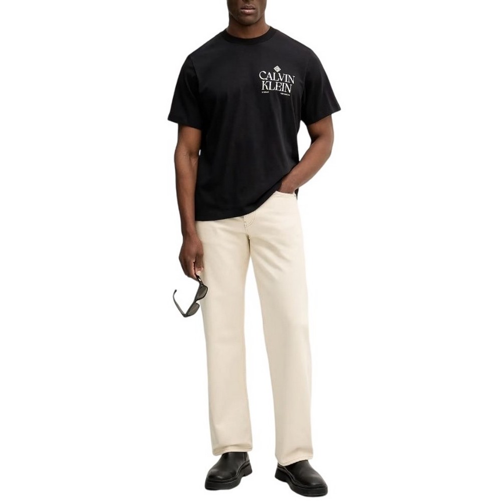 CALVIN KLEIN JEANS 20S CALVIN ROSES GRAPHIC TEE T-SHIRT ΜΠΛΟΥΖΑ ΑΝΔΡΙΚΗ BLACK