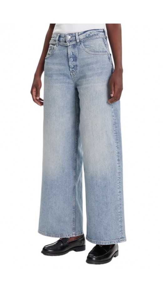 TOMMY JEANS MR LS WD BELT CBF CI61 ΠΑΝΤΕΛΟΝΙ ΓΥΝΑΙΚΕΙΟ BLUΕ DENIM