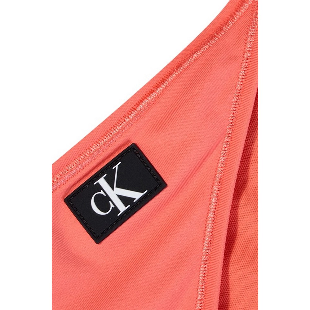 CALVIN KLEIN JEANS STRING SIDE TIE ΜΑΓΙΟ ΓΥΝΑΙΚΕΙΟ ORANGE