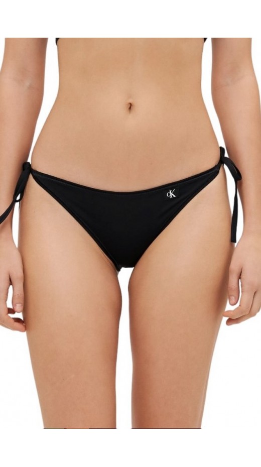 CALVIN KLEIN JEANS STRING SIDE TIE ΜΑΓΙΟ ΓΥΝΑΙΚΕΙΟ BLACK