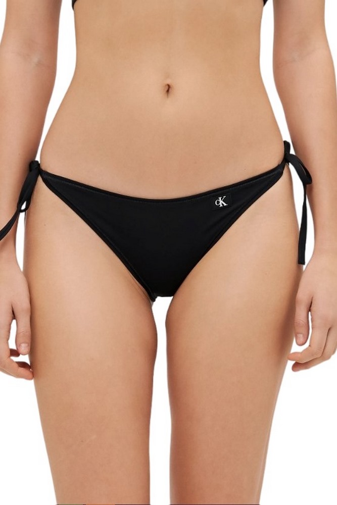 CALVIN KLEIN JEANS STRING SIDE TIE ΜΑΓΙΟ ΓΥΝΑΙΚΕΙΟ BLACK