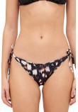 CALVIN KLEIN JEANS STRING SIDE TIE ΜΑΓΙΟ ΓΥΝΑΙΚΕΙΟ BLACK/WHITE