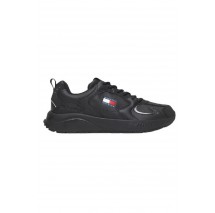 TOMMY JEANS RUNNER LEATHER ΠΑΠΟΥΤΣΙ ΑΝΔΡΙΚΟ BLACK