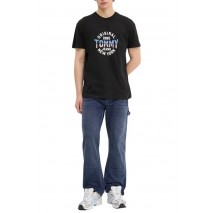 TOMMY JEANS REG USA CIRCLE GRAPH SS TE T-SHIRT ΜΠΛΟΥΖΑ ΑΝΔΡΙΚΗ BLACK