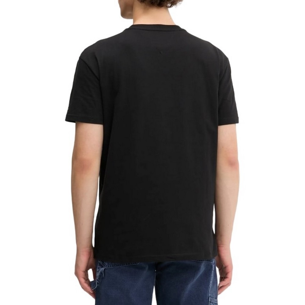 TOMMY JEANS REG USA CIRCLE GRAPH SS TE T-SHIRT ΜΠΛΟΥΖΑ ΑΝΔΡΙΚΗ BLACK