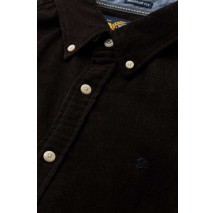 SUPERDRY D3 STUD CLASSIC NEEDLE CORD SHIRT ΠΟΥΚΑΜΙΣΟ ΑΝΔΡΙΚΟ BLACK