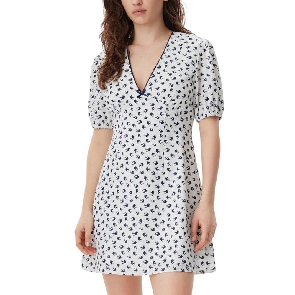 TOMMY JEANS CREPE MINI DRESS ΦΟΡΕΜΑ ΓΥΝΑΙΚΕΙΟ WHITE