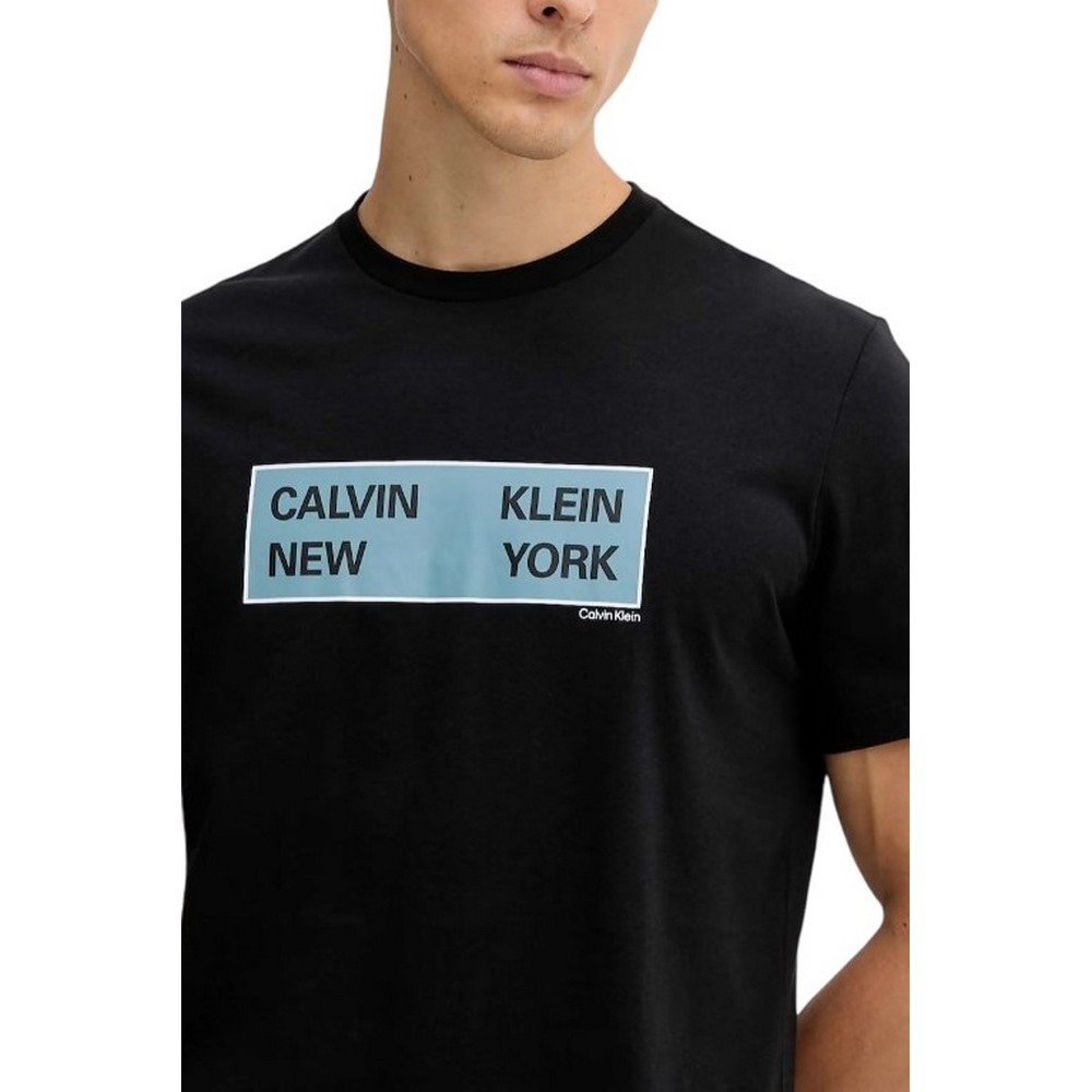 CALVIN KLEIN JEANS 30S EU CKNY BOX GRAPHIC TEE T-SHIRT ΜΠΛΟΥΖΑ ΑΝΔΡΙΚΗ BLACK