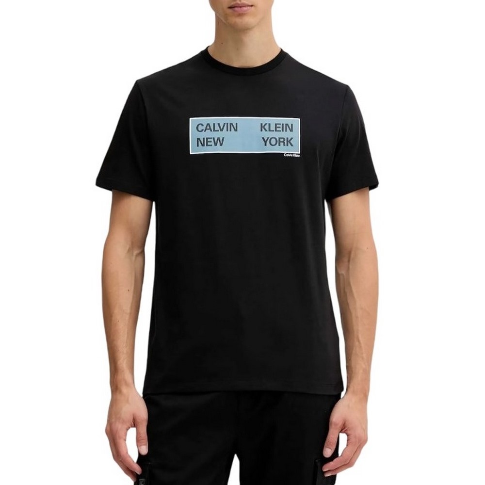 CALVIN KLEIN JEANS 30S EU CKNY BOX GRAPHIC TEE T-SHIRT ΜΠΛΟΥΖΑ ΑΝΔΡΙΚΗ BLACK