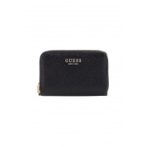 GUESS AMORETTE SLG MED DOUBLE ZIP ΠΟΡΤΟΦΟΛΙ ΓΥΝΑΙΚΕΙΟ BLACK